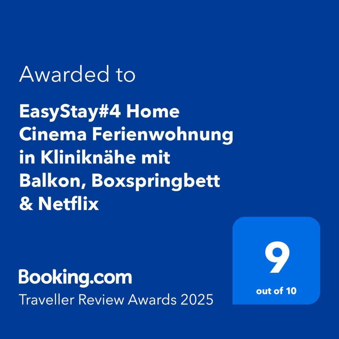 Easystay#4 Home Cinema Ferienwohnung In Kliniknaehe Mit Balkon, Boxspringbett & Netflix Bad Oeynhausen Exterior foto